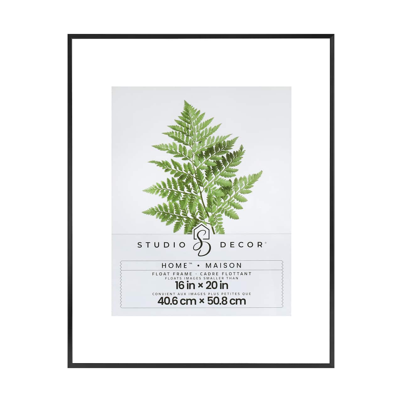 Home™ Black Metal Float Frame by Studio Décor®